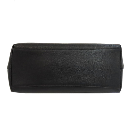 COACH Tote Bag F79608 leather black Gallery Tote Women Used Authentic