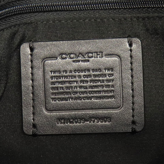 COACH Tote Bag F79608 leather black Gallery Tote Women Used Authentic