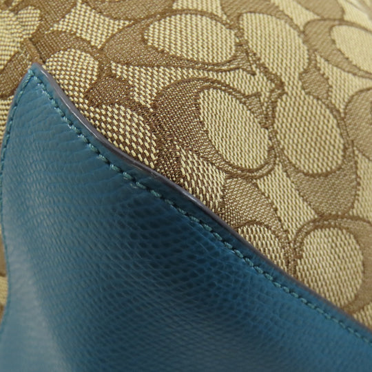 COACH Tote Bag F55364 leather Brown Signature