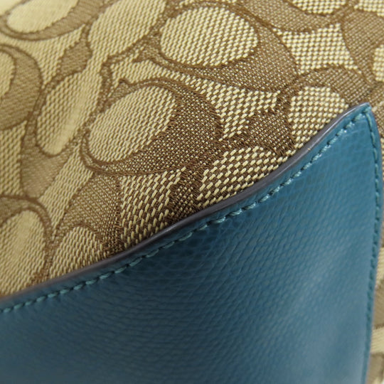 COACH Tote Bag F55364 leather Brown Signature