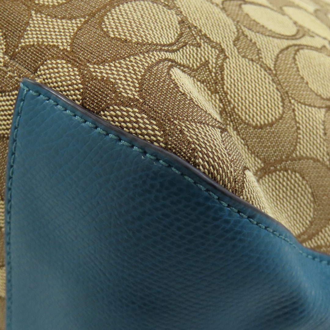 COACH Tote Bag F55364 leather Brown Signature