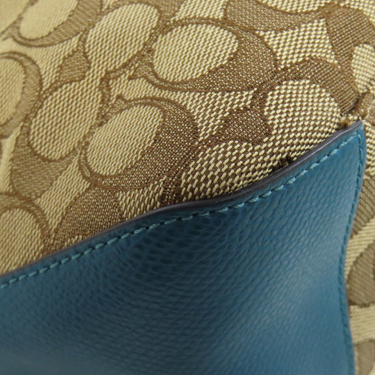 COACH Tote Bag F55364 leather Brown Signature