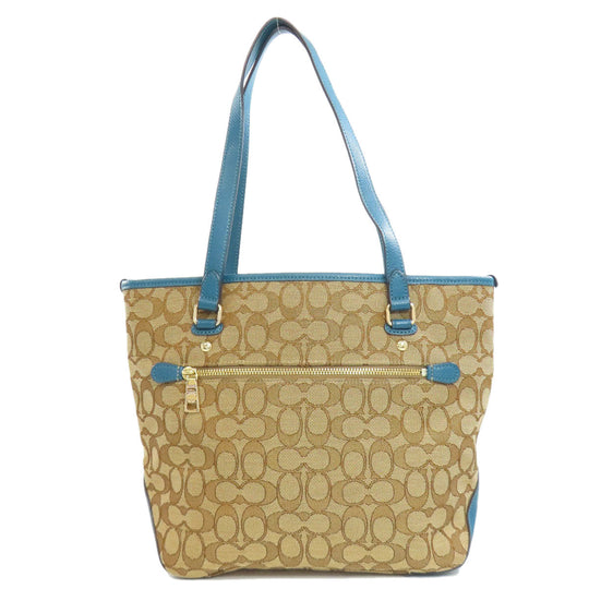 COACH Tote Bag F55364 leather Brown Signature