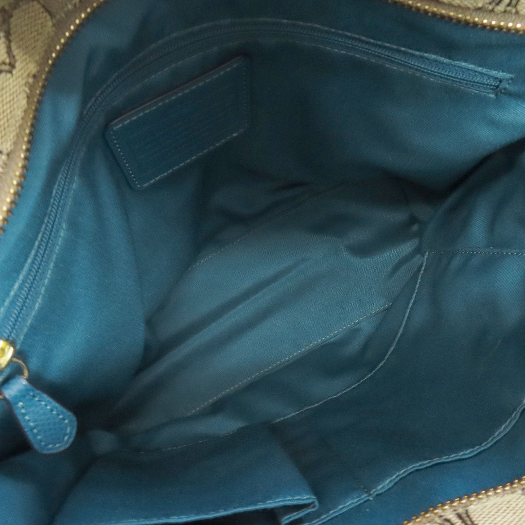 COACH Tote Bag F55364 leather Brown Signature