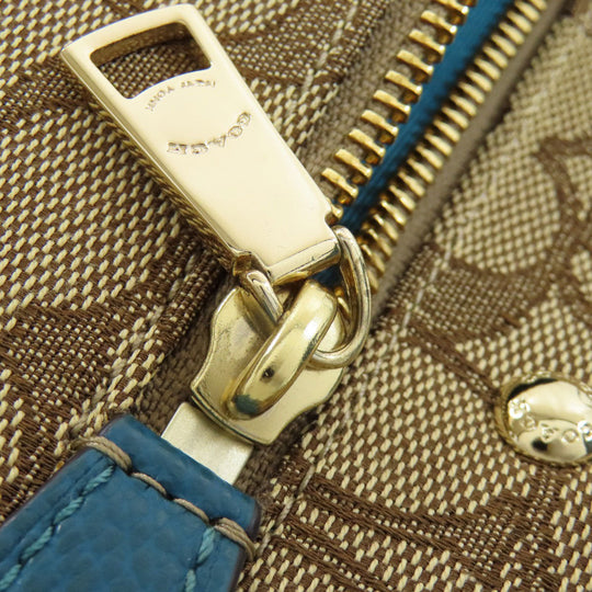 COACH Tote Bag F55364 leather Brown Signature