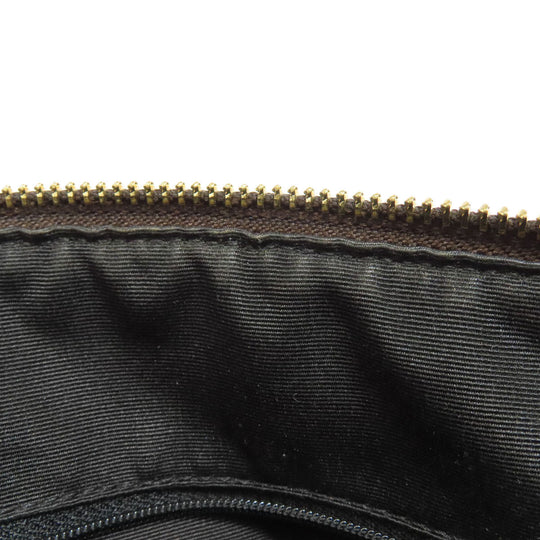 COACH Handbag F34084 PVC Brown Signature 2WAY Women Used Authentic