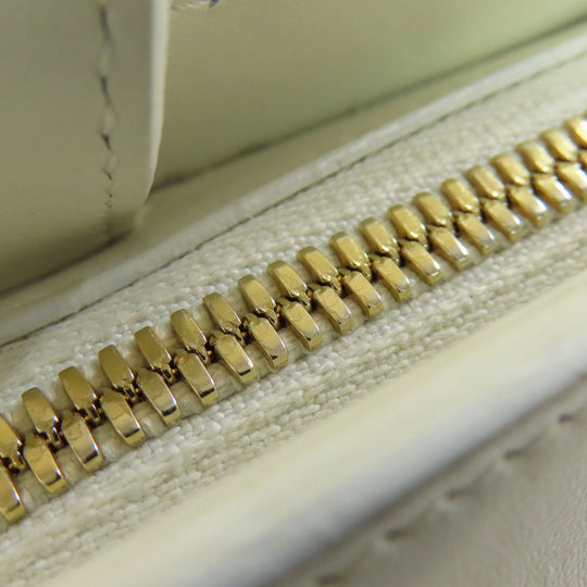 CELINE Shoulder Bag PVC white Triomphe Women Used Authentic