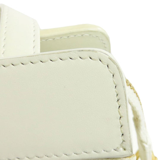 CELINE Shoulder Bag PVC white Triomphe Women Used Authentic