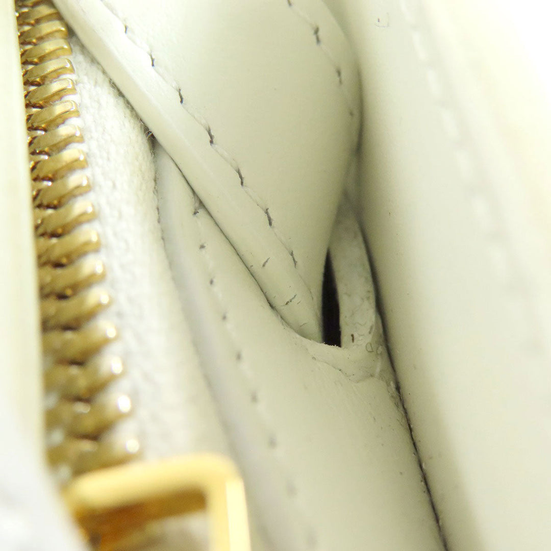 CELINE Shoulder Bag PVC white Triomphe Women Used Authentic