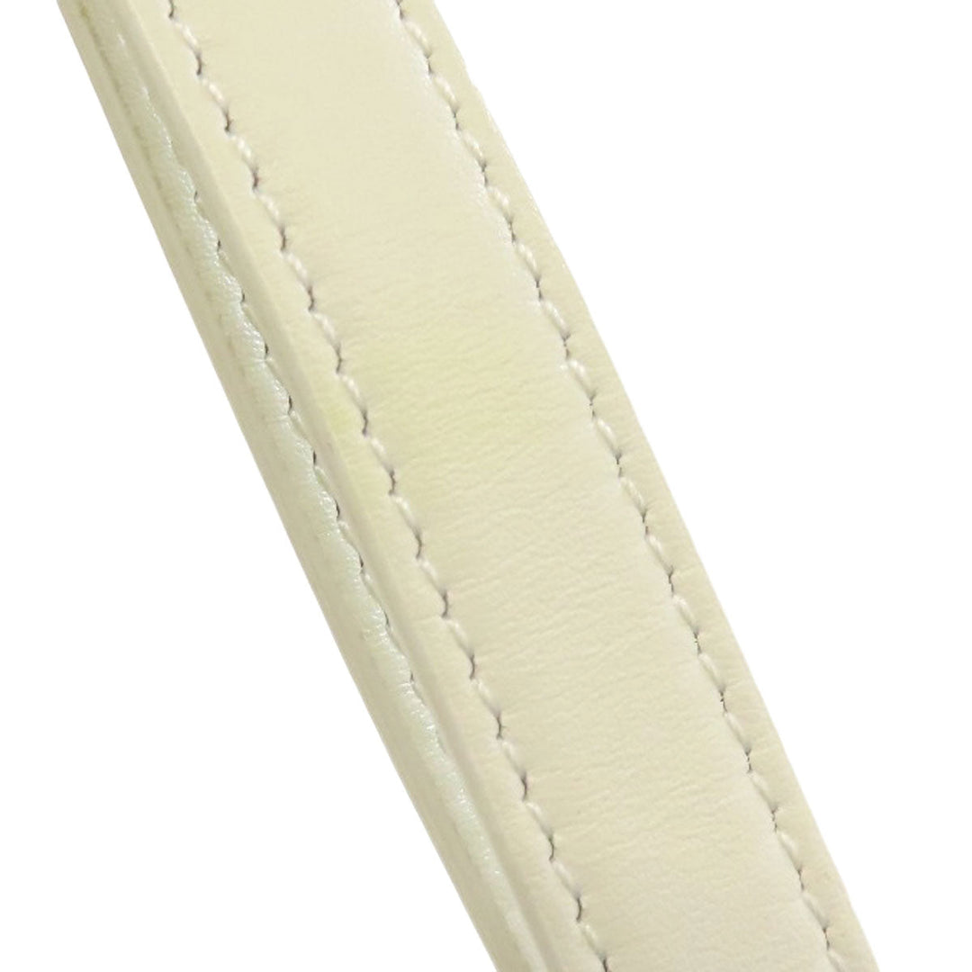 CELINE Shoulder Bag PVC white Triomphe Women Used Authentic