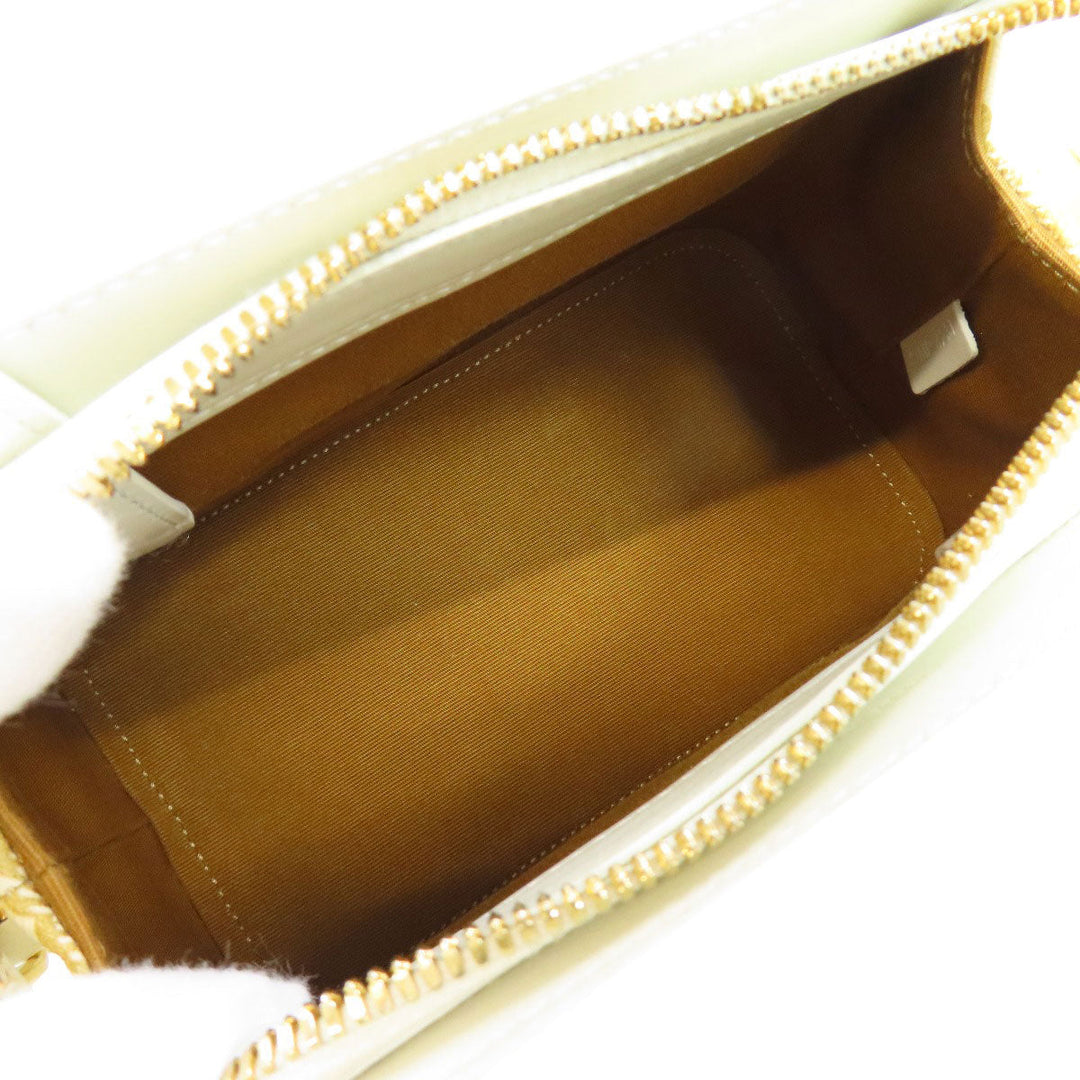 CELINE Shoulder Bag PVC white Triomphe Women Used Authentic
