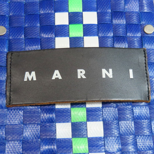 MARNI Handbag polypropylene blue Basket bag