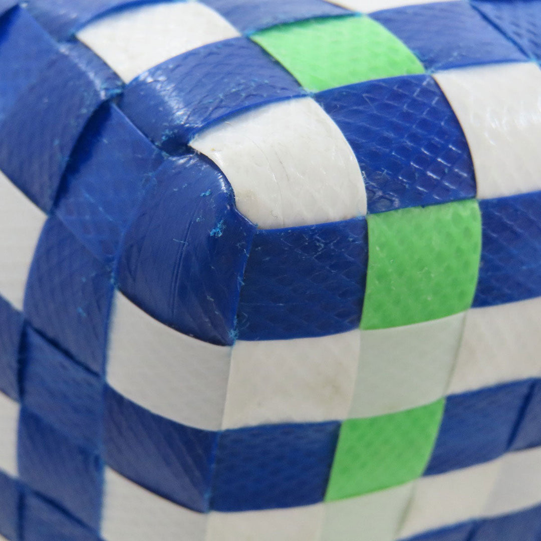 MARNI Handbag polypropylene blue Basket bag