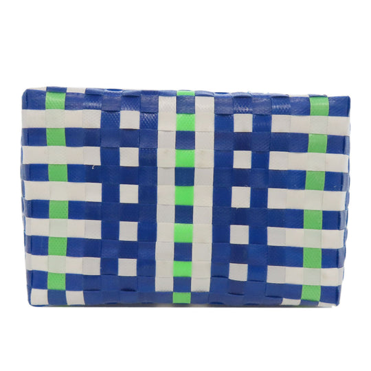 MARNI Handbag polypropylene blue Basket bag