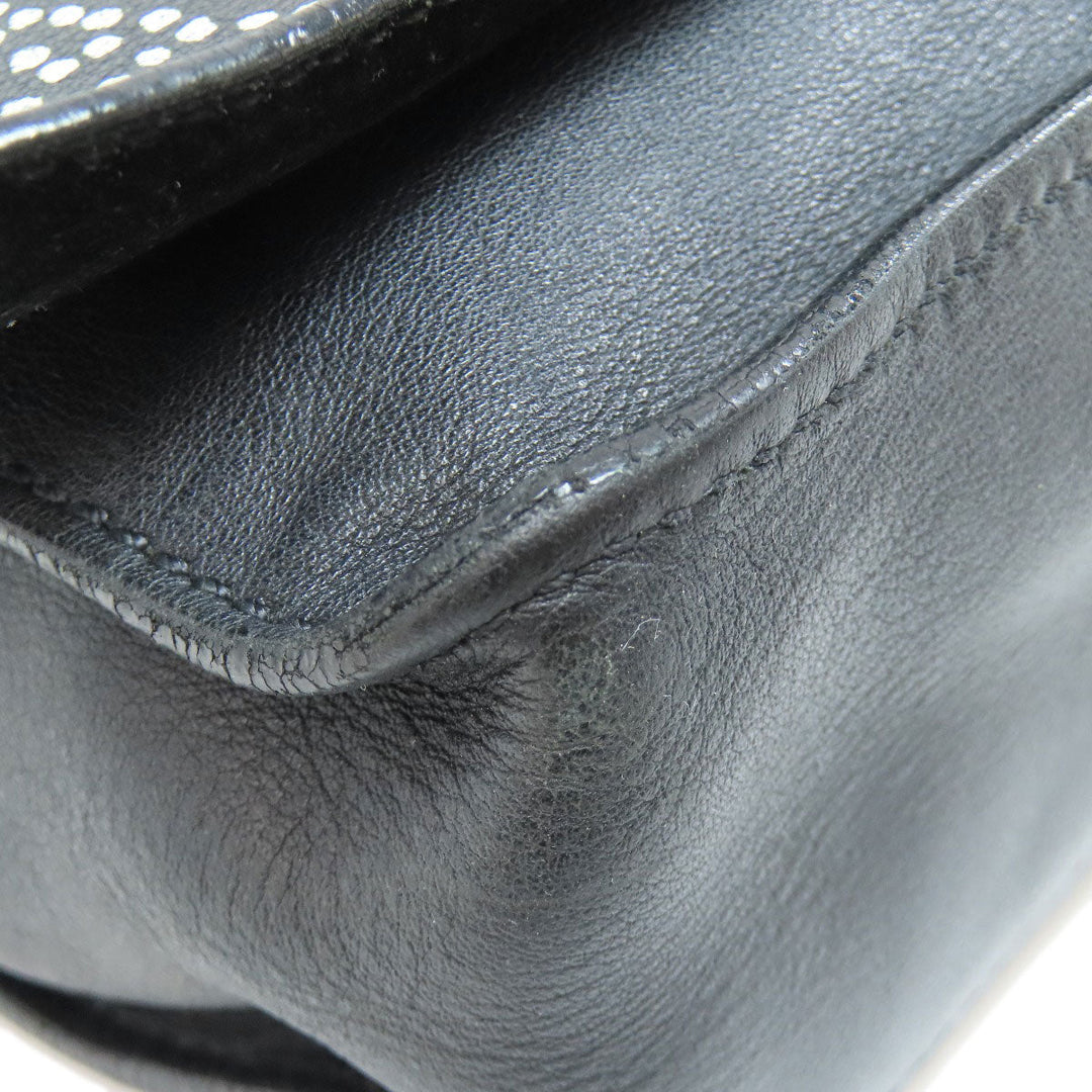 CHANEL Shoulder Bag Calfskin black COCO Mark Women Used Authentic