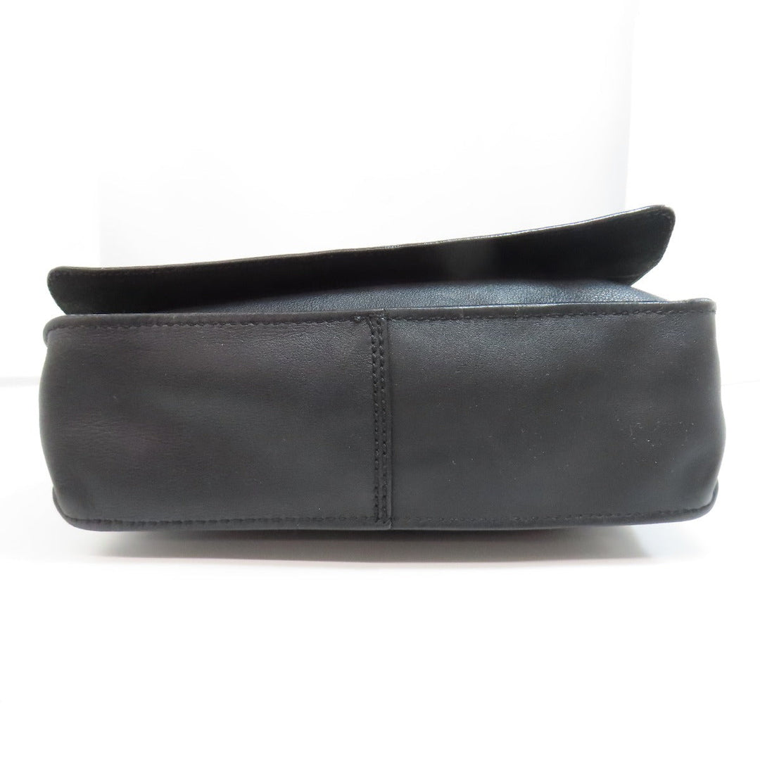 CHANEL Shoulder Bag Calfskin black COCO Mark Women Used Authentic