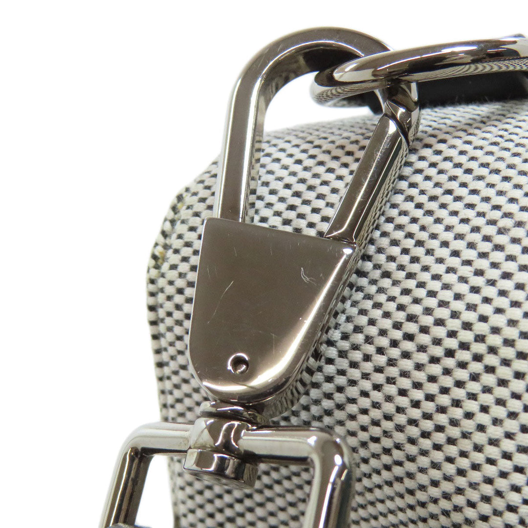 BURBERRY Shoulder Bag canvas gray logo Women Used Authentic