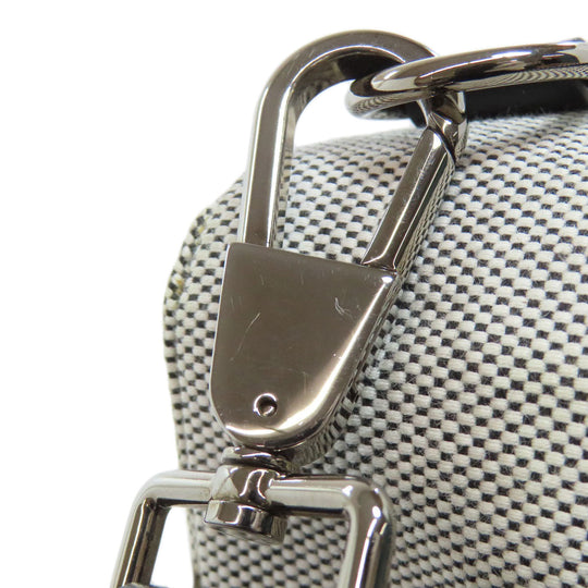 BURBERRY Shoulder Bag canvas gray logo Women Used Authentic