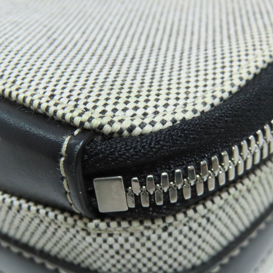 BURBERRY Shoulder Bag canvas gray logo Women Used Authentic