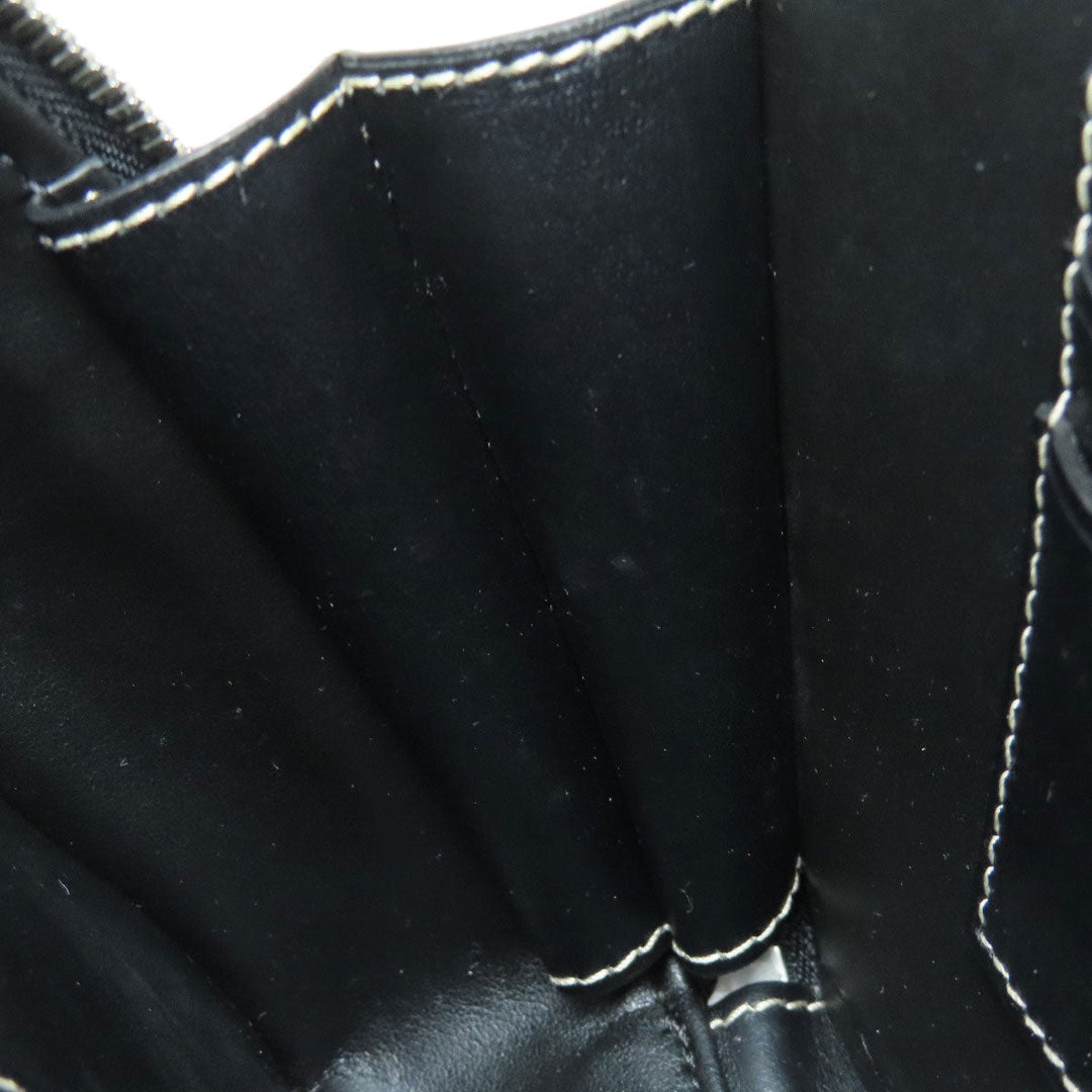 BURBERRY Shoulder Bag canvas gray logo Women Used Authentic