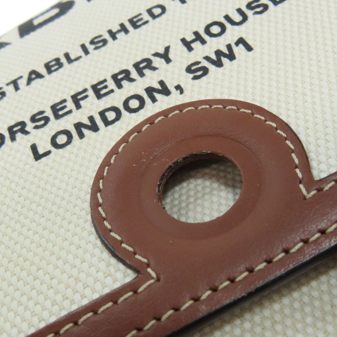 BURBERRY Shoulder Bag canvas beige logo