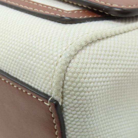 BURBERRY Shoulder Bag canvas beige logo