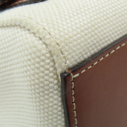 BURBERRY Shoulder Bag canvas beige logo