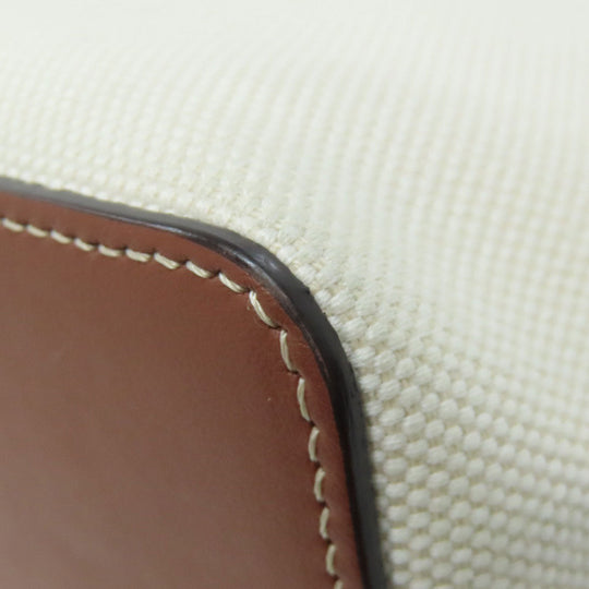 BURBERRY Shoulder Bag canvas beige logo