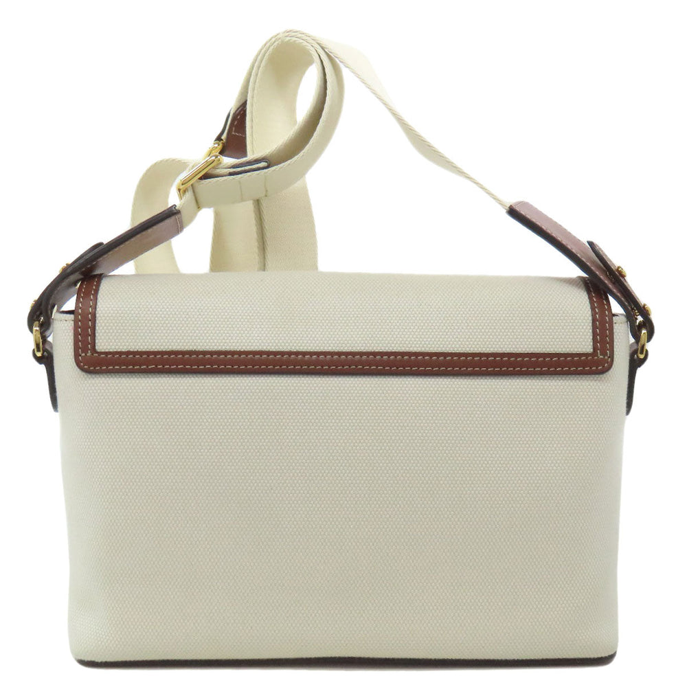 BURBERRY Shoulder Bag canvas beige logo