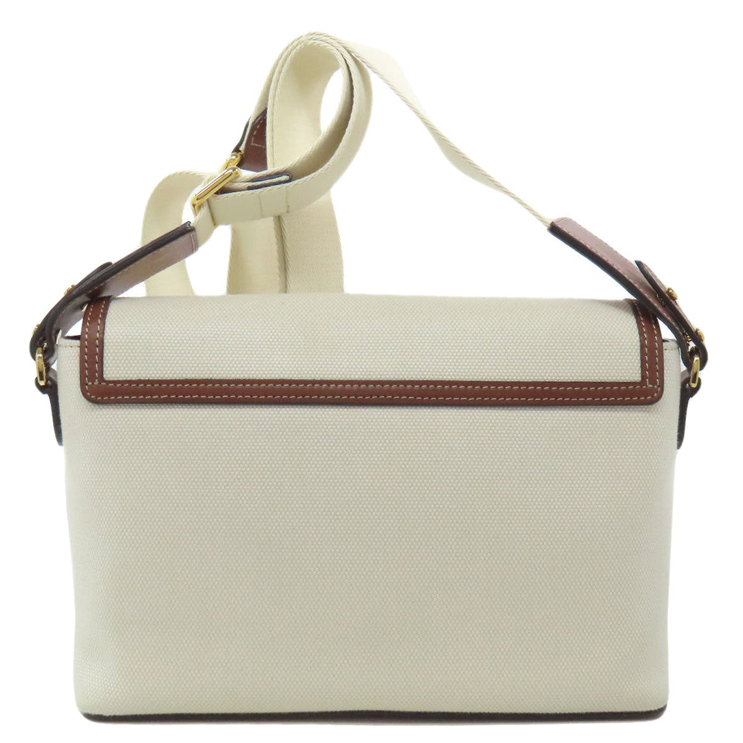 BURBERRY Shoulder Bag canvas beige logo