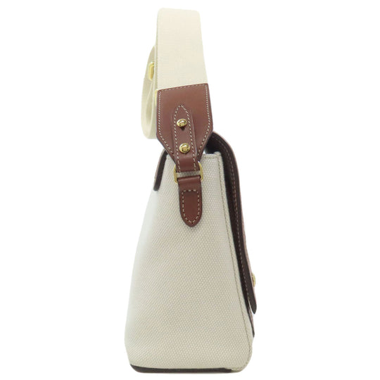 BURBERRY Shoulder Bag canvas beige logo