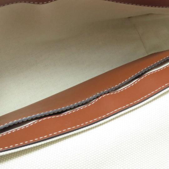 BURBERRY Shoulder Bag canvas beige logo