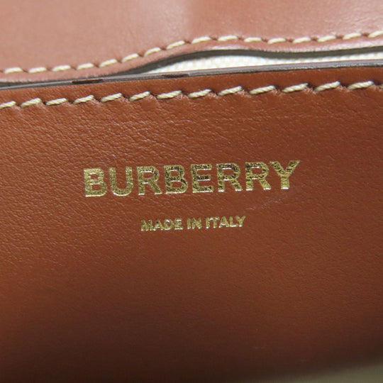 BURBERRY Shoulder Bag canvas beige logo