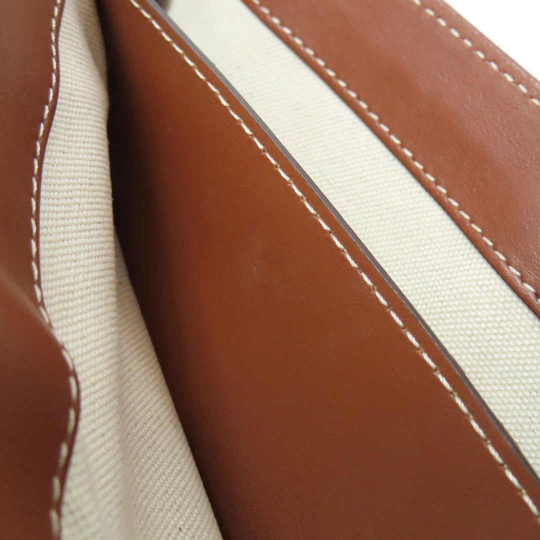 BURBERRY Shoulder Bag canvas beige logo