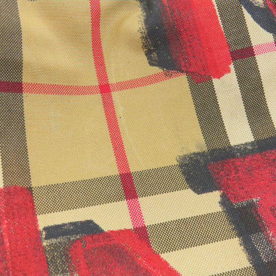 BURBERRY Backpack Nylon Brown Graffiti Women Used Authentic