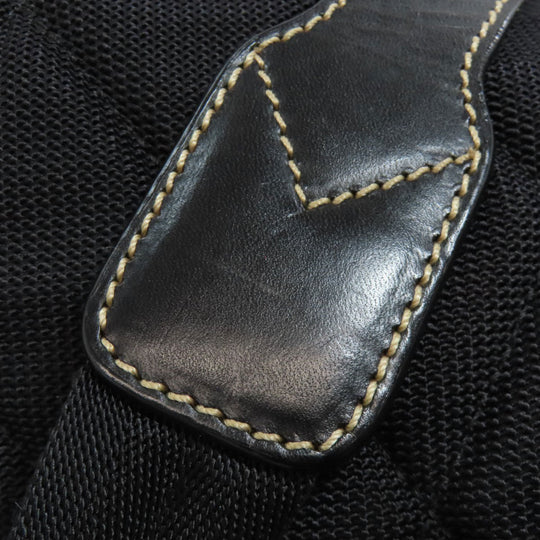 BURBERRY Backpack Nylon Brown Graffiti Women Used Authentic