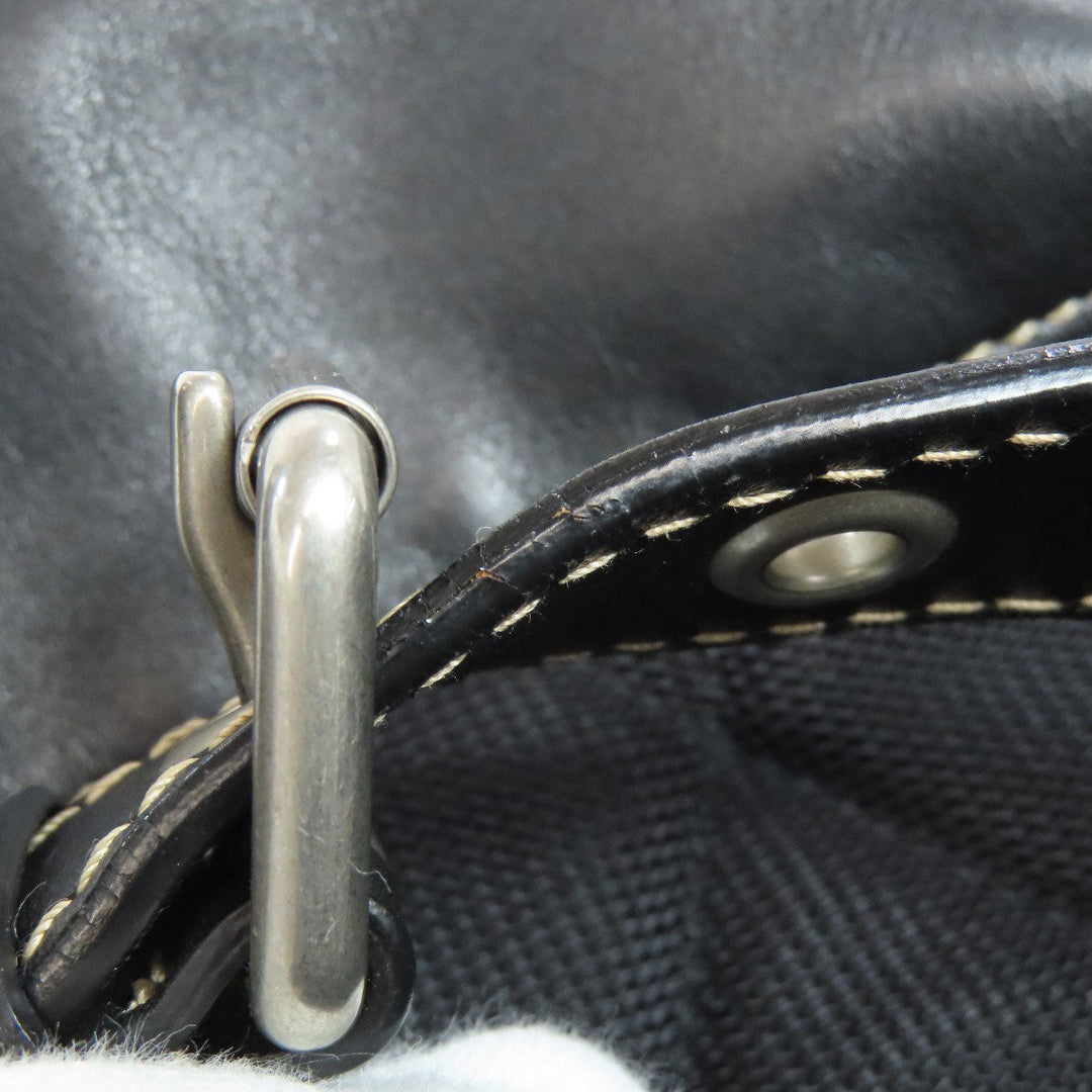 BURBERRY Backpack Nylon Brown Graffiti Women Used Authentic