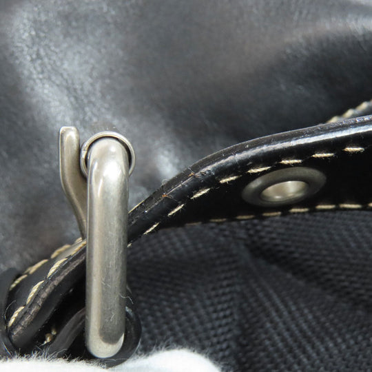 BURBERRY Backpack Nylon Brown Graffiti Women Used Authentic