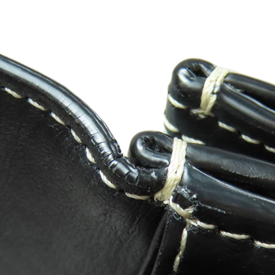 BURBERRY Bifold Wallet canvas blue logo Women Used Authentic