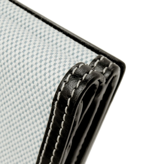 BURBERRY Bifold Wallet canvas blue logo Women Used Authentic