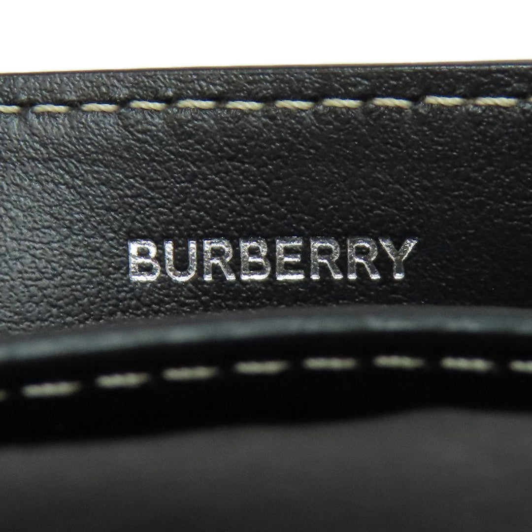 BURBERRY Bifold Wallet canvas blue logo Women Used Authentic