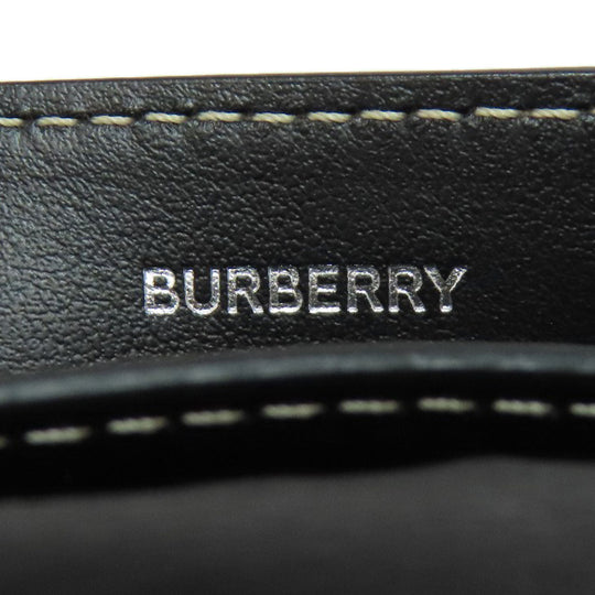 BURBERRY Bifold Wallet canvas blue logo Women Used Authentic