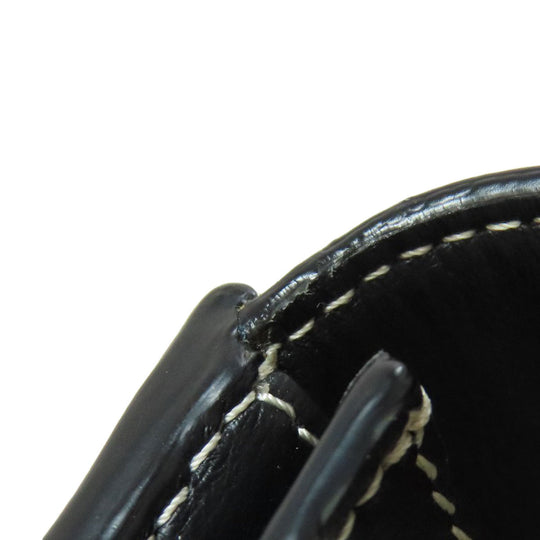 BURBERRY Bifold Wallet canvas blue logo Women Used Authentic