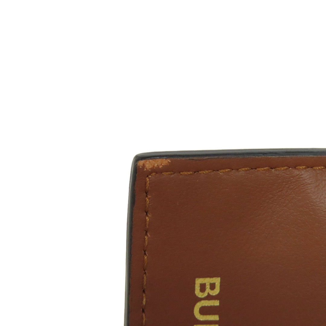 BURBERRY Long Wallet Purse leather Brown Logo motif Women Used Authentic