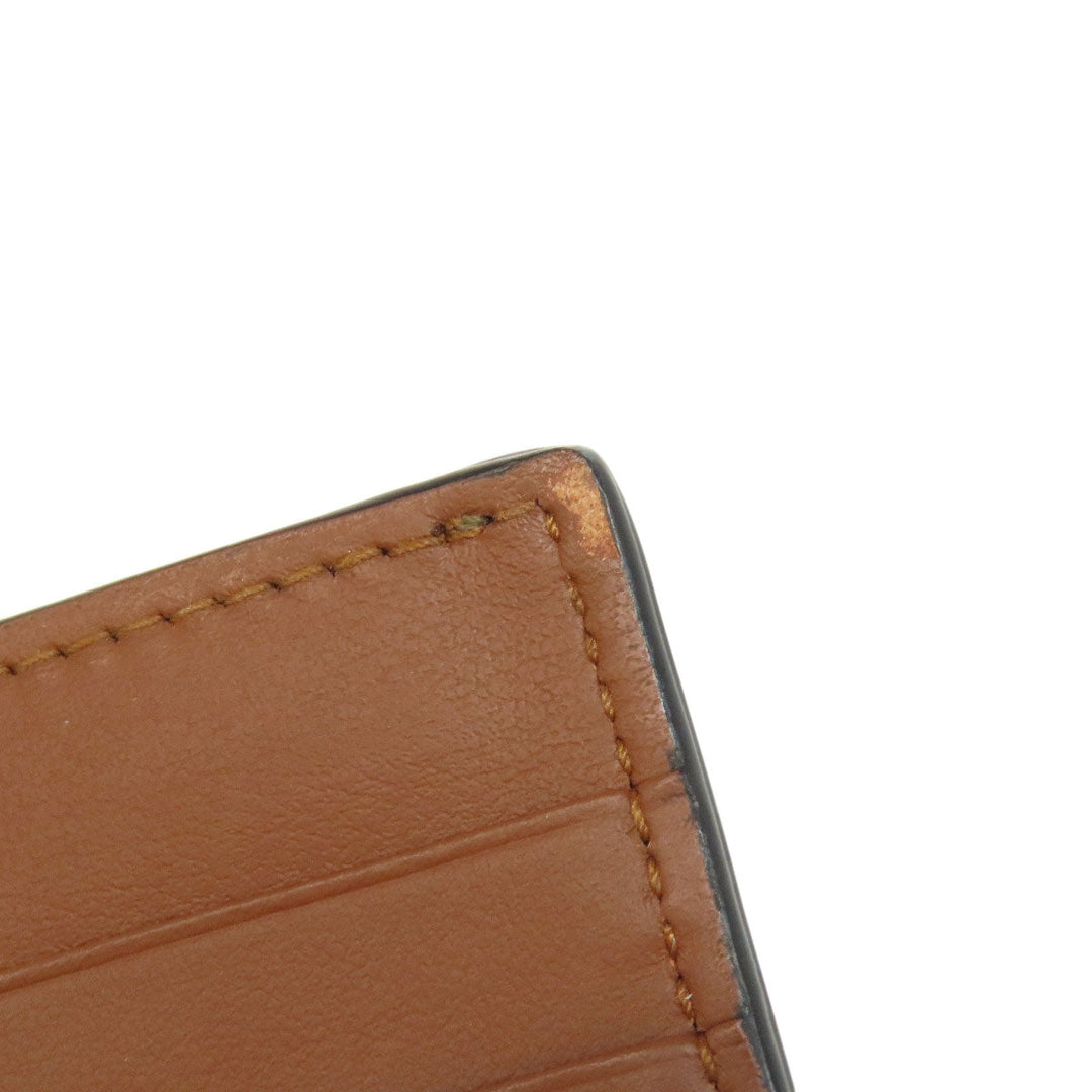 BURBERRY Long Wallet Purse leather Brown Logo motif Women Used Authentic