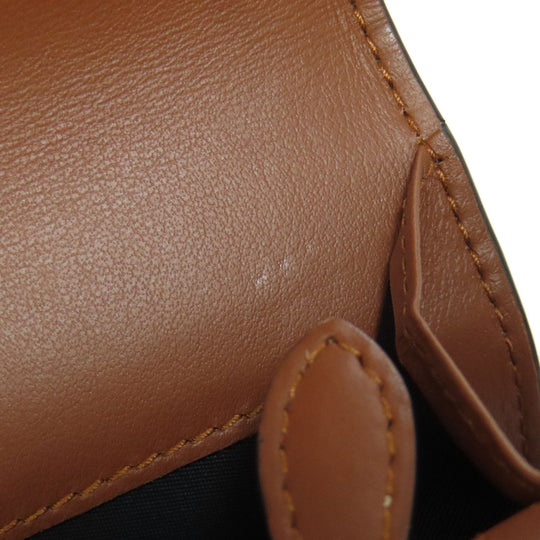 BURBERRY Long Wallet Purse leather Brown Logo motif Women Used Authentic