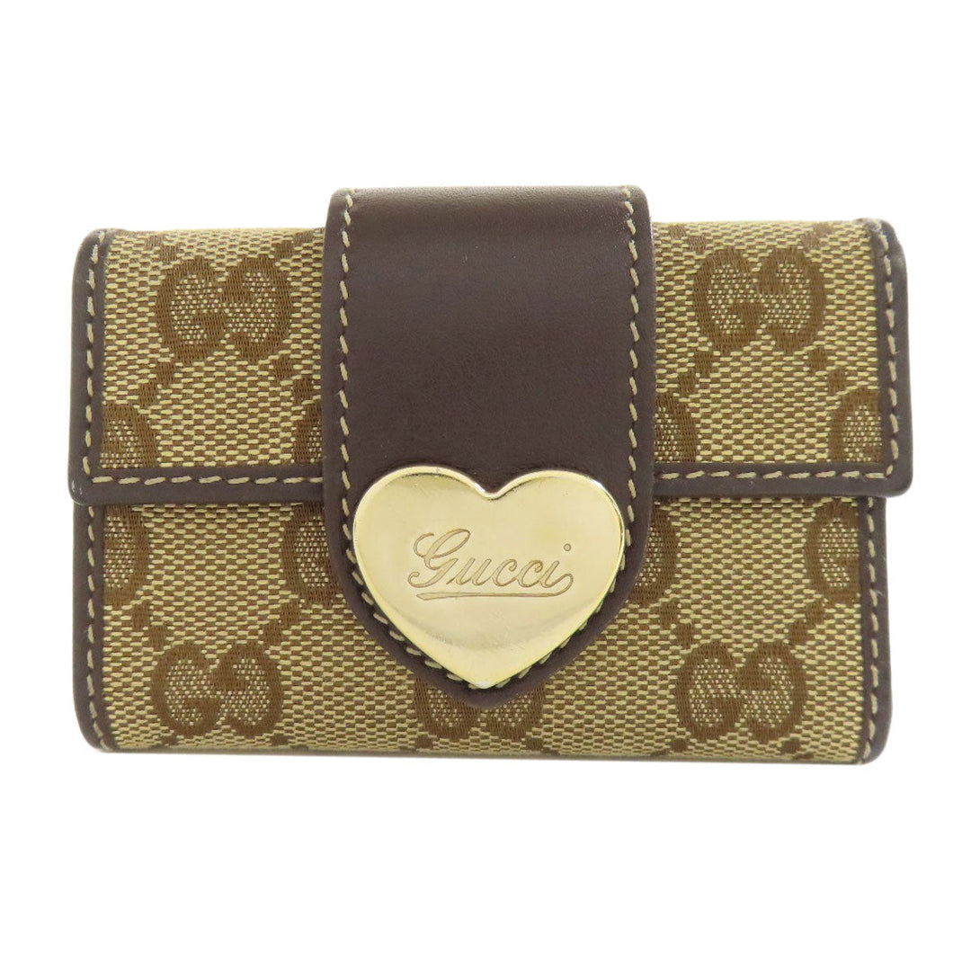 GUCCI Key case Key holder  203551 canvas Brown GG Lovely Women Used Authentic