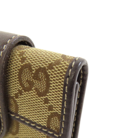 GUCCI Key case Key holder  203551 canvas Brown GG Lovely Women Used Authentic