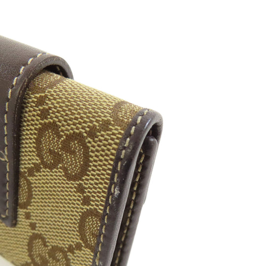 GUCCI Key case Key holder  203551 canvas Brown GG Lovely Women Used Authentic