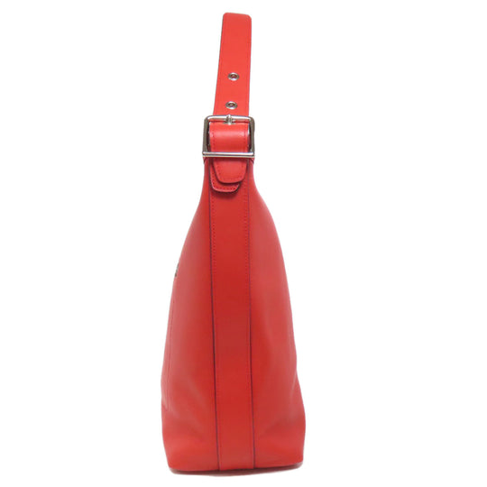 COACH Shoulder Bag 19889 leather Orange Legacy Women Used Authentic